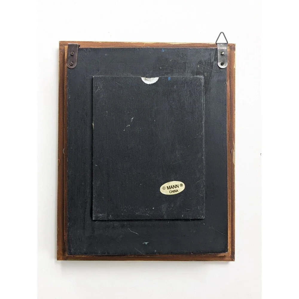 Vintage‎ Seymour Mann Anthropomorphic Cat Victorian Lady Shadow Box Photo Frame